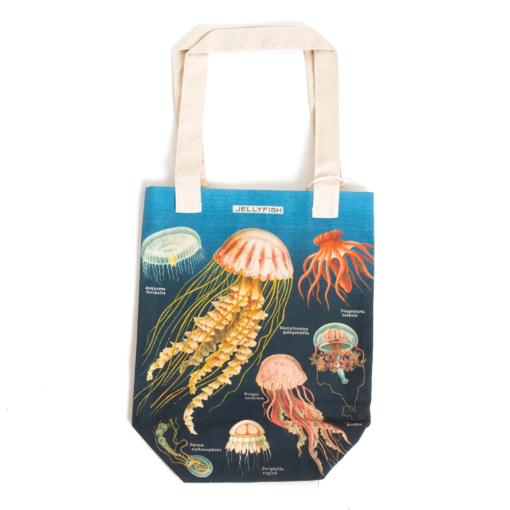 Cavallini, Tote, Art & School, Unisex, Canvas, Jellyfish, 572199